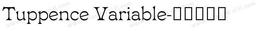 Tuppence Variable字体转换